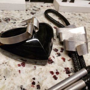 RIBBON Sterling Silver Bolo Tie & Cuff